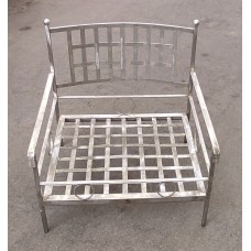 Chair Armchair in Stainlees Steel. Personalised Executions. 1958