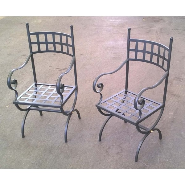 Chair Wrought Iron. Personalised Executions. 442
