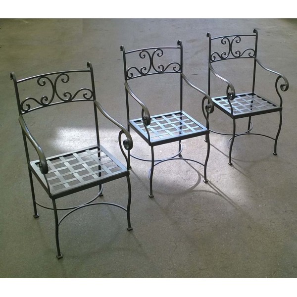 Chair Wrought Iron. Personalised Executions. 443