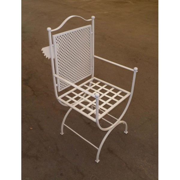 Chair Wrought Iron. Size approx. 45 x 45 x 110 cm . 472