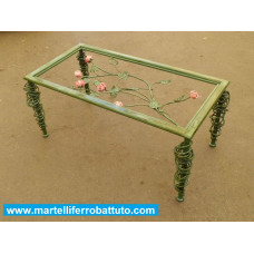 Tavolo Pranzo Tavolino Salotto FERRO BATTUTO . Realizzazioni Personalizzate . Cod. 615