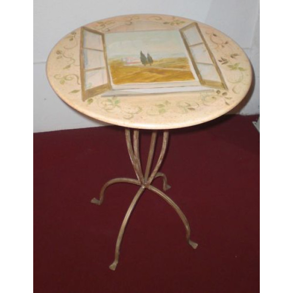 Tavolo Tavolino Salotto FERRO BATTUTO . Realizzazioni Personalizzate . Cod. 625