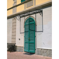 PENSILINA TETTOIA Acciaio Inox Ferro Battuto . Realizzazioni Personalizzate . Cod. 351