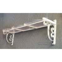 PENSILINA TETTOIA Acciaio Inox Ferro Battuto . Realizzazioni Personalizzate . Cod. 351