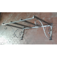 PENSILINA TETTOIA Acciaio Inox Ferro Battuto . Realizzazioni Personalizzate . Cod. 351