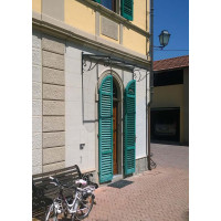 PENSILINA TETTOIA Acciaio Inox Ferro Battuto . Realizzazioni Personalizzate . Cod. 351