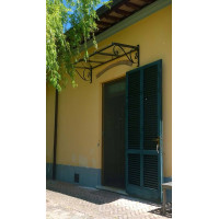 PENSILINA TETTOIA Acciaio Inox Ferro Battuto . Realizzazioni Personalizzate . Cod. 351