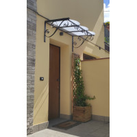 PENSILINA TETTOIA Acciaio Inox Ferro Battuto . Realizzazioni Personalizzate . Cod. 354