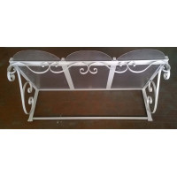 PENSILINA TETTOIA Acciaio Inox Ferro Battuto . Realizzazioni Personalizzate . Cod. 354
