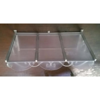 PENSILINA TETTOIA Acciaio Inox Ferro Battuto . Realizzazioni Personalizzate . Cod. 354