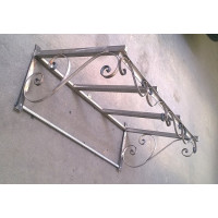 PENSILINA TETTOIA Acciaio Inox Ferro Battuto . Realizzazioni Personalizzate . Cod. 354