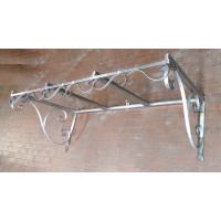 PENSILINA TETTOIA Acciaio Inox Ferro Battuto . Realizzazioni Personalizzate . Cod. 354