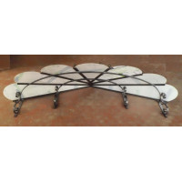 PENSILINA TETTOIA Acciaio Inox Ferro Battuto . Realizzazioni Personalizzate . Cod. 363