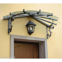 PENSILINA TETTOIA Acciaio Inox Ferro Battuto . Realizzazioni Personalizzate . Cod. 363