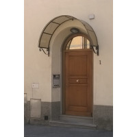 PENSILINA TETTOIA Acciaio Inox Ferro Battuto . Realizzazioni Personalizzate . Cod. 371