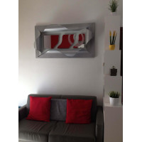 CORNICE design FERRO Battuto per Specchio o Foto con o senza LED . Realizzazioni Personalizzate . 849