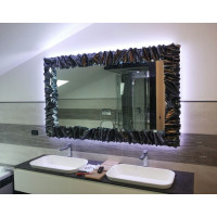 CORNICE design FERRO BATTUTO per Specchio o Foto con o senza LED . Realizzazioni Personalizzate . 850