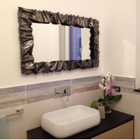 CORNICE design FERRO BATTUTO per Specchio o Foto con o senza LED . Realizzazioni Personalizzate . 850