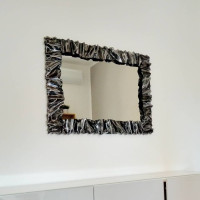 CORNICE design FERRO BATTUTO per Specchio o Foto con o senza LED . Realizzazioni Personalizzate . 850