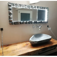 CORNICE design FERRO BATTUTO per Specchio o Foto con o senza LED . Realizzazioni Personalizzate . 850