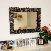 CORNICE design FERRO BATTUTO per Specchio o Foto con o senza LED . Realizzazioni Personalizzate . 850