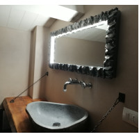CORNICE design FERRO BATTUTO per Specchio o Foto con o senza LED . Realizzazioni Personalizzate . 850