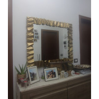 CORNICE design FERRO BATTUTO per Specchio o Foto con o senza LED . Realizzazioni Personalizzate . 850