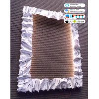 CORNICE design FERRO BATTUTO per Specchio o Foto con o senza LED . Realizzazioni Personalizzate . 850