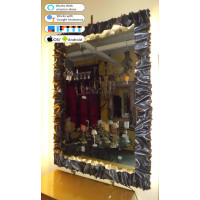 CORNICE design FERRO BATTUTO per Specchio o Foto con o senza LED . Realizzazioni Personalizzate . 850